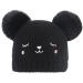 XYIYI Baby Kids Winter Warm Knit Hat Infant Toddler Crochet Fur Pom Beanie Cap for 6-24Months Boys Girls 6-24 Months Bear Black
