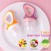 Baby Fresh Fruit Food Pacifier Nibbler Feeder 2 Pack HAOBAOBEI Pacifier Teether for Babies 3 Months+ Training Massaging Teething Toy BPA Free Silicone Feeder with 4 Silicone Pouch (Purple&Yellow) Yellow&Purple - Buy Online on GoSupps.com