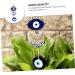 ABOOFAN 3pcs Blue Pendant Keychain Accessories Blue Eye Amulet Ornament Hanging Pendant Charm Devil Eye Rear - Buy Online on GoSupps.com