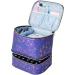 Nail Kit Organizer Nail Supplies Organizer | Nail Storage Organizer Sponge Partitions Nail Polish Bag Organizer Sturdy Handle for Nail Polish Blue - Buy Online on GoSupps.com