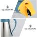Milisten 2 Pcs Lecythus Large Capacity Oil Bottle Metal Oil Bottle Car Stickers Automatic Oil Bottle Soy Sauce Pot Metal Oil Cruet Olive Oil Condiment Oil Bottle Oil Rack Barbecue Glass 9X9CMx2pcs Yellowx2pcs - Buy Online on GoSupps.com