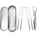 3PC U-Shaped Tongue Scraper Set - Dentist Approved Stainless Steel Tongue Cleaner for Adults & Children - Portable & Effective Oral Hygiene - Buy Online on GoSupps.com