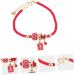 TEHAUX 2 Pcs Red String Bracelet Friendship Strand Bangles Friendship Braclets Bracelet Gift for Women New Year Gift Lucky Rope Strap 2021 Lucky Bracelet Alloy Crystal Armband Student - Buy Online on GoSupps.com