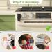 Safelon Baby Safety Oven Lock - Heat-Resistant No Drilling Child Safety Lock for Toddlers - Secure Kitchen & Prevent Accidents (Black) - Buy Online on GoSupps.com