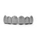 Hip Hop Hollow Tooth Hip Hop Teeth Grillz Easy to Wear Portable Rapper Costume Teeth Jewelry and Party Photo Props for Halloween for Women Men Gift (Black)