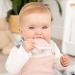 Cheeky Chompers Neckerchew Teething Bib (Botanical Bloom) - 2-in-1 Bandana Style Dribble Bib with Silicone Teether for Baby & Toddler - Buy Online on GoSupps.com