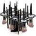 MIZAZBOX 28 Holes Black Makeup Brush Drying Rack Collapsible Makeup Brush Holder Makeup Brush Dryer stand for Makeup Paintbrushes Artist Nail Brushes