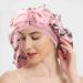 Arqumi Satin Sleeping Bonnet - Large Adjustable Pink Satin Sleep Cap with Butterfly Pattern - Buy Online on GoSupps.com