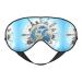 World Travel Sleep Mask Adjustable Double -Sided Eye Mask Soft Sleeping Eye Covers for Sleeping Perfect Shading Reduce Eye Edema
