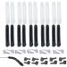 KASESSS 20 pairs of glasses brick covers silicone glasses bend rubber comfort glasses anti -slip glasses accessories glasses brackets silicone glasses rubber for brackets anti -slip glasses (black transparent)