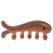 Minkissy 5x Fish-Shaped Massage Comb | Comfortable Wide Tooth Comb | No Static Wooden Gua Sha Tool for Scalp & Hair Care - Buy Online on GoSupps.com