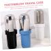 Iwowhero Travel Cup & Toothbrush Holder | Portable Toothpaste Container & Bathroom Accessories for Travel - Buy Online on GoSupps.com