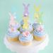 Hosiwei Easter Bunny Food Picks for Cake Decoration 25Pcs Wooden Bunny Picks with Spring Theme for Easter Party Supplies Easter Decorations for Dessert Table - Buy Online on GoSupps.com
