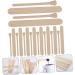 CABILOCK 400 STK Waxed Wooden Applicator Sticks - Portable Wax Tools for Hair Removal & Makeup - Ideal for Waxing Booths - Buy Online on GoSupps.com