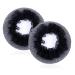 8Pcs Reusable Bun Hair Nets Elastic Flower Edge Hairnet for Ballet Bun Cover Dance Skating Gymnastics Performance Dancers Hair Accessories  Black
