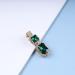 Cimenexe Bohemian Emerald Hair Clip Green Crystal Hair Pins Clips Green Cz Paved Hair Barrette Square Emerald Crystal Headdress Hair Accessories Jewelry for Women and Girls Gifts - Buy Online on GoSupps.com