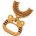 U-Shaped Children's Toothbrush | Cartoon Tiger Design Soft Silicone Brush Head for Full Mouth Cleaning - Ideal for Training & Gentle Care - Buy Online on GoSupps.com