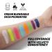 Vibrant Fluorescent Rainbow Face & Body Paint Palette - Water Activated, Highly Pigmented Makeup with Brush (01) - Buy Online on GoSupps.com