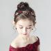 Drokit Red Crystal Flower Tiara Headpiece for Wedding - Elegant Bridal Forehead Accessory - Buy Online on GoSupps.com