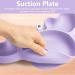 Silicone Toddler Feeding Set with Suction Plate, Bowl, Sippy Cup, Bib, and Spoon - Purple Y22 - Buy Online on GoSupps.com