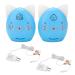 Wene Baby Sound Monitor, Blue Audio Baby Monitor Night Light for Home for Baby Sleeping for Elderly Two Way Talk(American Standard (100-240V))