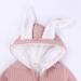 Kids Tales Baby Winter Warm Pink Rabbit Ear Hooded Zipper Romper 9-12 Months - Buy Online on GoSupps.com