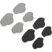 Doitool 8pcs Sneaker Heel Stickers | Glue Heel Pads & Liners for Sneaker Repair - Black & Gray - Buy Online on GoSupps.com