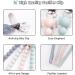 BPA-Free Baby Dummy Clip Set | 4PCS Silicone Pacifier Clips for All Pacifiers | Teething Toys for Newborn | Baby Shower Gift | Pink+Green+Grey+White - Buy Online on GoSupps.com