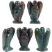 Lovionus89 Naturally Indian Agate Guardian Angel Statue - Hand-Carved Healing Crystal Decoration | 5cm 50mm - Buy Online on GoSupps.com