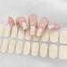 Semi Cured Gel Nails Strips Maggidea Second Generation 22 Stickers Cream White Nail Wraps Solid Colour Soft Self-Adhesive Gel Nail Stickers Salon-Quality UV/LED Lamp Required (107-Creamy White)
