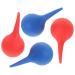 4Pcs Ear Syringe Hand Bulb Ear Washing Squeeze Bulb Ear Cleaning Bulb 75ml Rubber Syringe Ball Ear Wax Removal Tool for Adults Red Blue