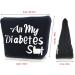 Diabetic Travel Bag & Keychain Gift Set - Funny Diabetes Gifts for Grandma, Grandpa, Mom, Dad, Sister, Brother - Personalized Diabetic Supplies - Birthday, Christmas - Buy Online on GoSupps.com