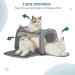 PetSfit Foldable Pet Transport Box - Portable Dog & Cat Carrying Bag with Expandable Bed | Travel-Friendly & Durable Gray Bag for Small Dogs & Cats - Buy Online on GoSupps.com