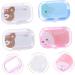 JECOMPRIS Cartoon Contact Lens Case - Compact Travel Holder | 4 Box Set for On-the-Go | Assorted Colors | Perfect for Contacts 6.5x4.5x2.5CM - Buy Online on GoSupps.com