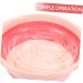 PLAFOPE 1pc Folding Washbasin Foldable Basin Foldable Washbasin Wash Basin Bathroom Basin Washing Basin Cleaning Basin for Home Bathroom Supply Portable Washbasin Dormitory Supply 32X32X12CM Pink - Buy Online on GoSupps.com