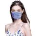 Jingyua 10-Piece Blue Floral 3-Layer Mouth and Nose Protection - Stylish Breathable Bandana Masks for Adults - Buy Online on GoSupps.com