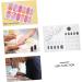 SOESFOUFU Silicone manicure pad acrylic nail training mat nail polish mat nail art stamping plates silicone nail pad u as acrilicas manicure art mat acrilico lip gloss Silica gel washable 28x20cm As Shown - Buy Online on GoSupps.com