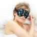 LynaRei Cartoon Green Alien Sleep Mask - Peace Love Blindfold for Full Night's Sleep, Travel and Nap Style-1 - Buy Online on GoSupps.com