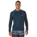 Speedo Men's Uv Swim Shirt Long Sleeve Loose Fit Easy Tee Large New Navy