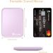 Wobsion Compact Mirror with Light - Rechargeable 1x/3x Magnifying LED Travel Makeup Mirror in Purple - Buy Online on GoSupps.com
