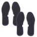 Exceart Bamboo Charcoal Shoe Insoles Mesh Insoles Sweat Absorbent Anti Odor Shoe Inserts Foot Care Insoles Summer Sports Cool Insoles Black 2 Pairs Size 37