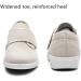 GSFY Women's Wide Width Diabetic Edema Shoes - Breathable Memory Foam Walking Sneakers for Swollen Feet - Beige, Size 8 Wide - Buy Online on GoSupps.com
