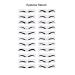 20 Fashionable Styles Eyebrow Stencil Kit for Women - Reusable Template for Perfect Eyebrows | 3-Minute Makeup Tool - Buy Online on GoSupps.com
