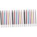 Hemoton 21 Pcs Metal Embroidery Pen Eyebrow Pencil Metal Pencil Makeup Tools Single Head Manual Pen Plastic