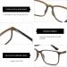 ZENOTTIC Blue Light Blocking Glasses Reading Glasses for Men Square Frame Readers Anti Glare Sport Computer Glasses Tortoise 2.5 x - Buy Online on GoSupps.com