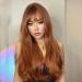 Luoyancy Copper Ginger Wig | Auburn 26 Inch Synthetic Hair with Realistic Bangs for Women | Dark Red Brown Long Straight Layered Wig - Buy Online on GoSupps.com