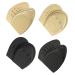 FRCOLOR 4 Pairs Forefoot Half Size Pad Foot Pad Shoe Inserts Insoles for Heels Shoes Insoles for Men Shoe Adhesive Pads Half Insoles Forefoot Cushions Metatarsal Pads Front Feet Front Pad