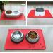 Joytale Silicone Non-Slip Dog & Cat Bowl Pad - Waterproof 47x30cm Red | Perfect for Dogs & Cats - Shop Internationally! - Buy Online on GoSupps.com
