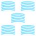 30pcs Lash Lift Ribbons Lash Lift Shields Silicone Lash Lift Ribbon Eyelash Perm Lash Lift Rods Ribbed for Permanent Eye Lashes Perming (Blue)