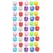 Perfk 50 pieces multi -colored aluminum pigeon chicken leg rings pigeon identification bands bird parrots leg day for poultry legs to identify